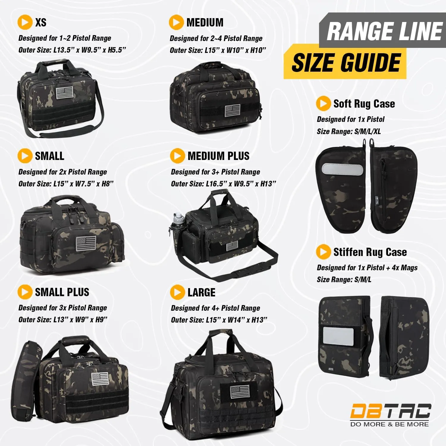 Gun Case Bag Small | Tactical 2-Pistol Bag Handgun Duffle Bag w/Lockable Zipper for Shooting Range Hunting Sports | US Flag Patch   MOLLE Pouch   Universal Holster Included