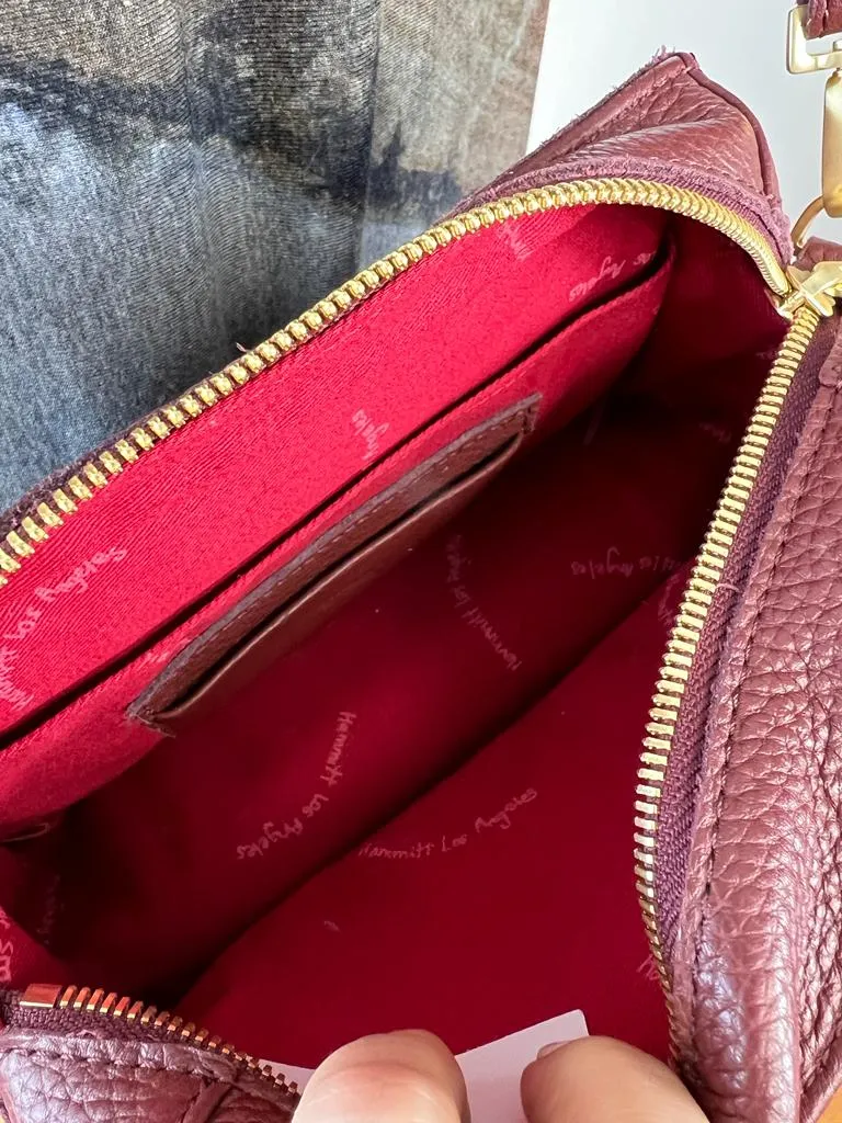 HAMMITT STUDDED LEATHER CROSSBODY BAG