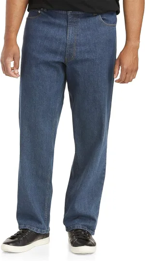 Harbor Bay by DXL Big and Tall Rugged Loose-Fit Jeans