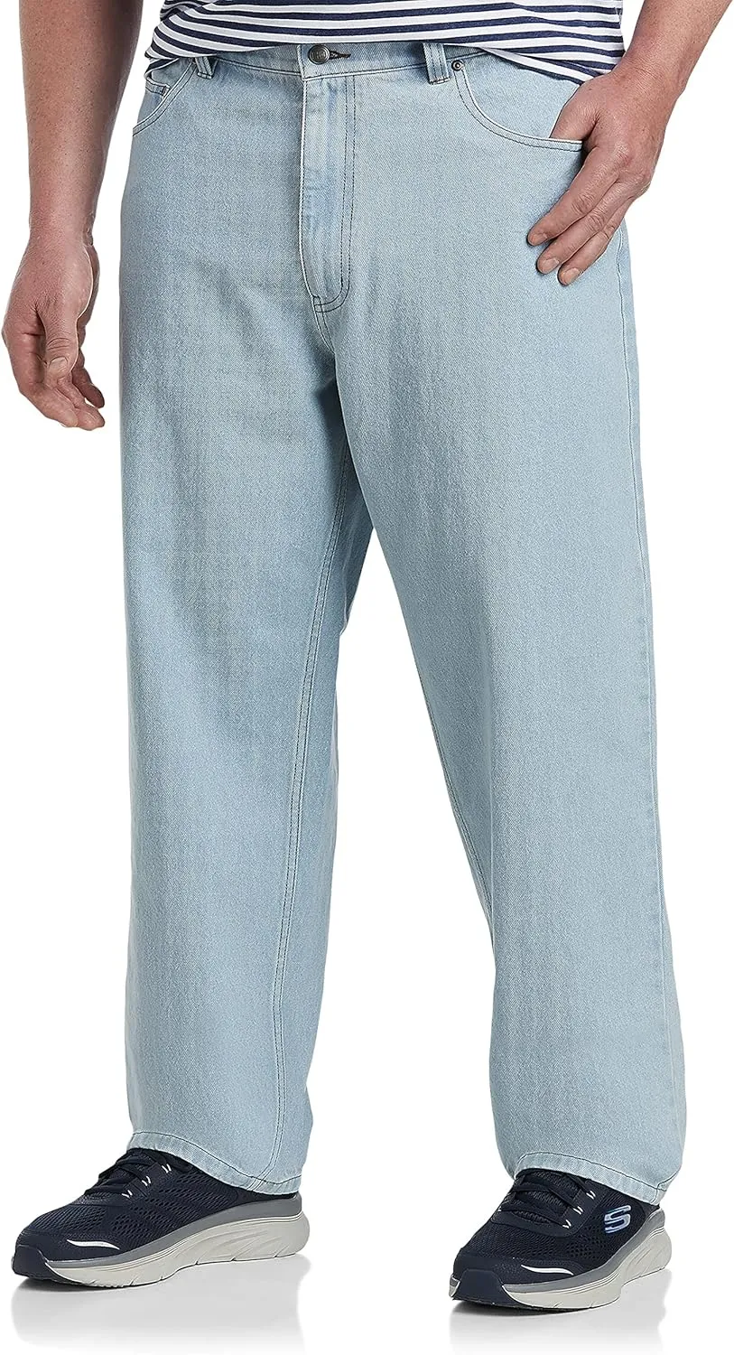 Harbor Bay by DXL Big and Tall Rugged Loose-Fit Jeans