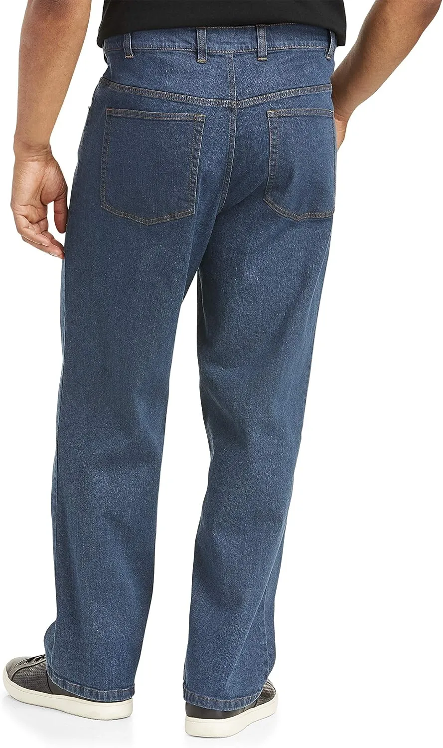 Harbor Bay by DXL Big and Tall Rugged Loose-Fit Jeans