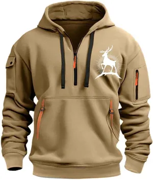 Hoodies for Men,Mens Hoodies Zip up Pullover Graphic Hoodie Loose Fit Ultra Soft Hooded Sweatshirt with Pockets