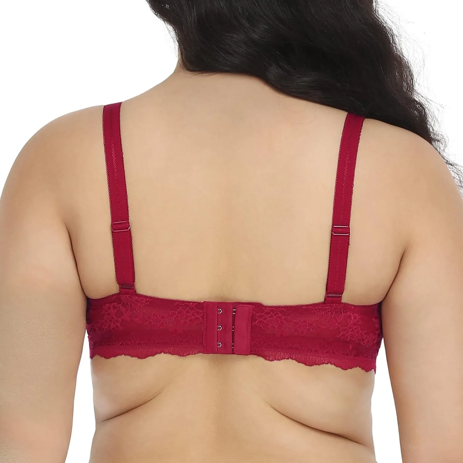 HSIA Minimizer Bra for Women - Plus Size Lace Bra Women's Full Coverage Unlined Underwire Bra for Heavy Breast