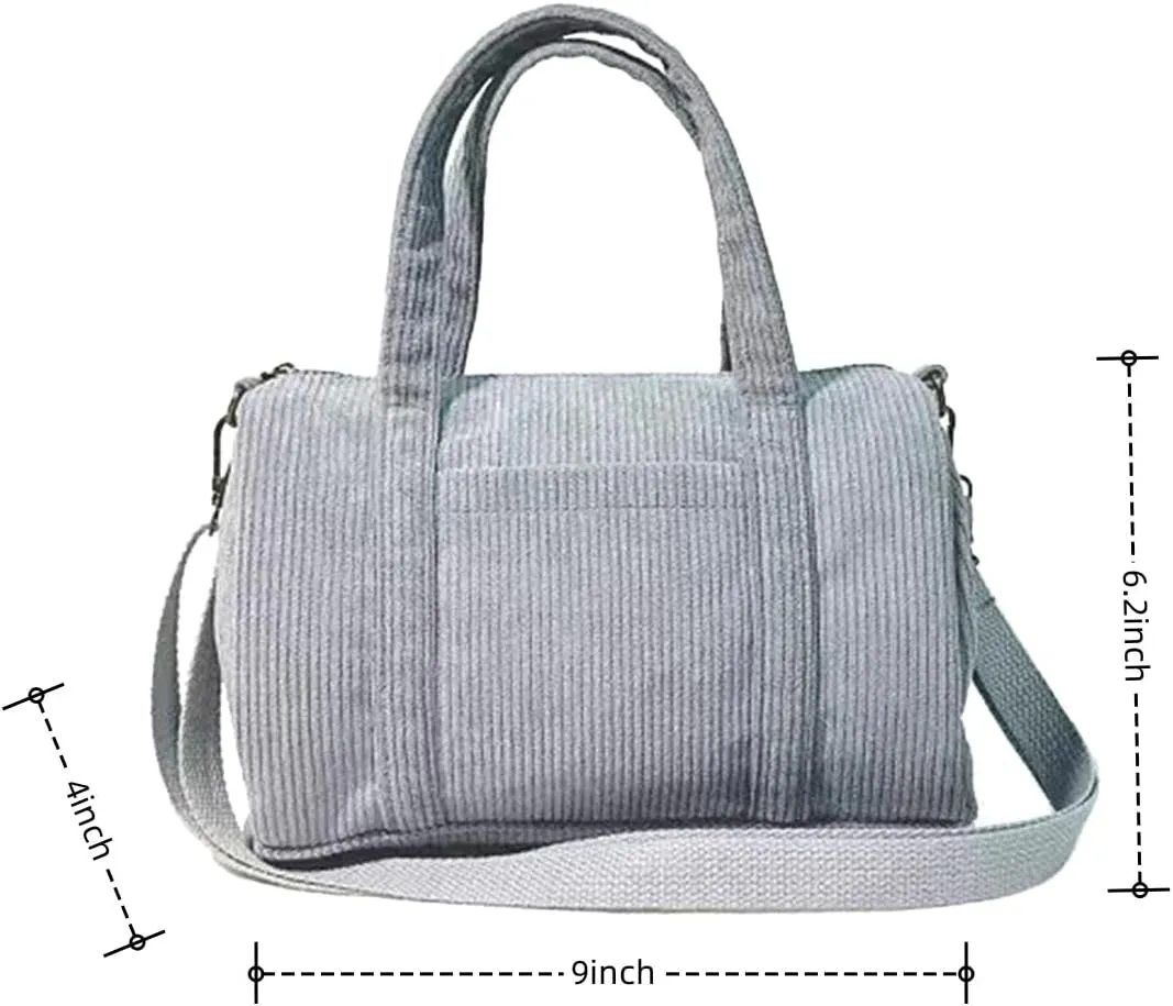 IAMUHI Mini Corduroy Crossbody Phone Purse Small Wallet Tote Bag Casual Shoulder Little Handbag for Women