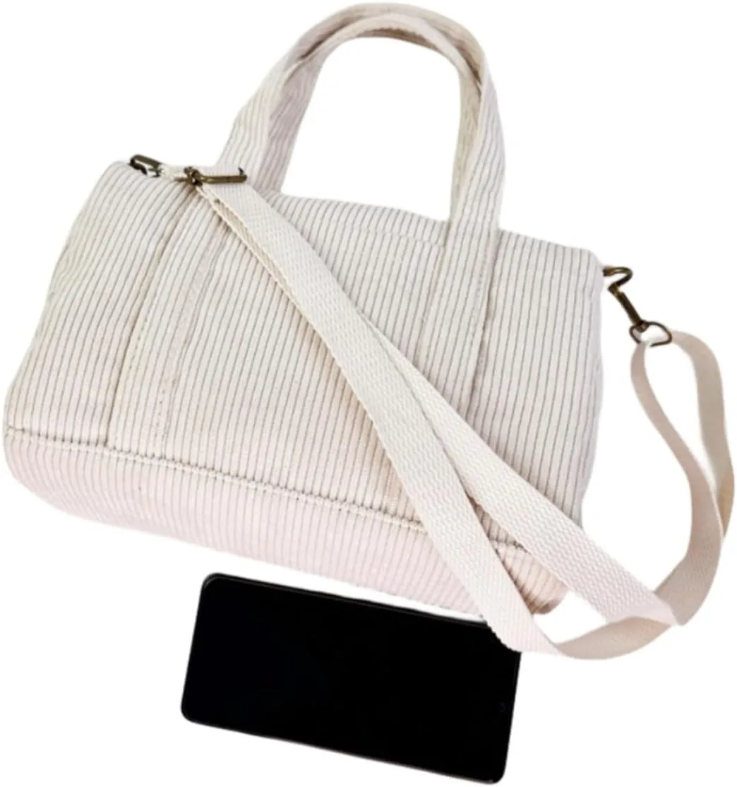 IAMUHI Mini Corduroy Crossbody Phone Purse Small Wallet Tote Bag Casual Shoulder Little Handbag for Women
