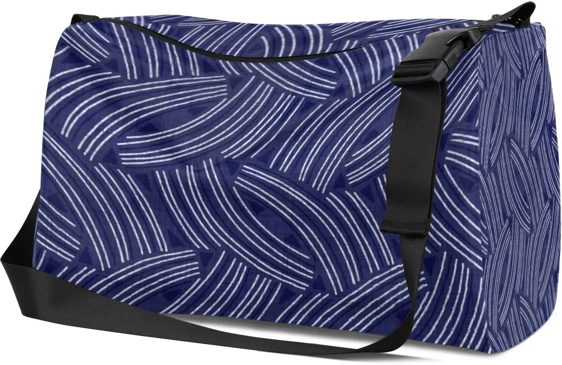 Imaginative Geometrics Small Gym Bag for Men Women Workout Sport Duffle Bag Waterproof Weekender Overnight Bag Lightweight Carry on Tote Bag Crossbody Shoulder Travel Bag for Swim Yoge Dance
