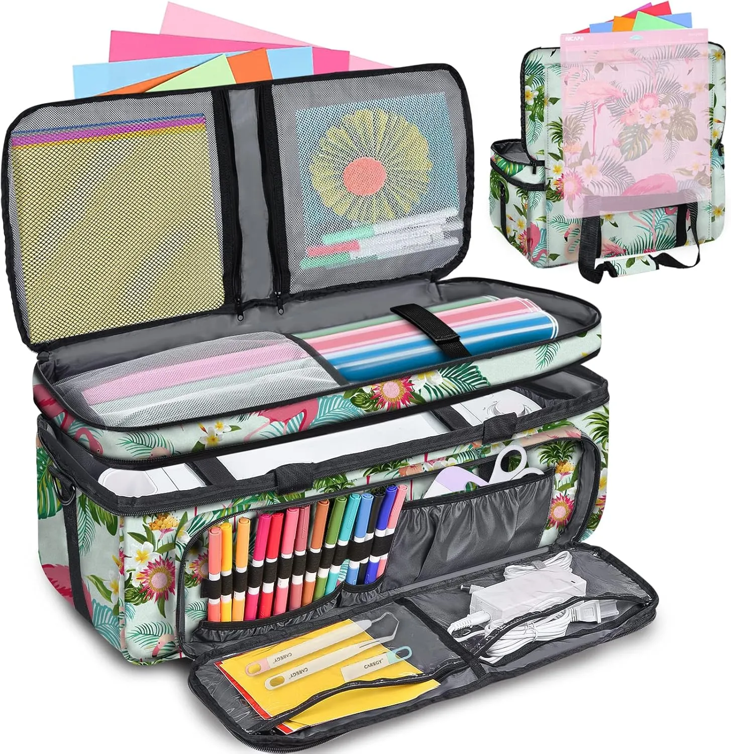 IMAGINING Cushion Carrying Case Bag Compatible with Cricut Maker/Maker 3, Cricut Explore Air 2/Explore 3, Cricut Organizer for Cricut Accessories