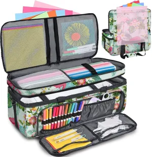IMAGINING Cushion Carrying Case Bag Compatible with Cricut Maker/Maker 3, Cricut Explore Air 2/Explore 3, Cricut Organizer for Cricut Accessories