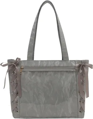 Ita Bag, Cute Bag, Kawaii Large Capacity Transparent Tote with Ribbon Bow