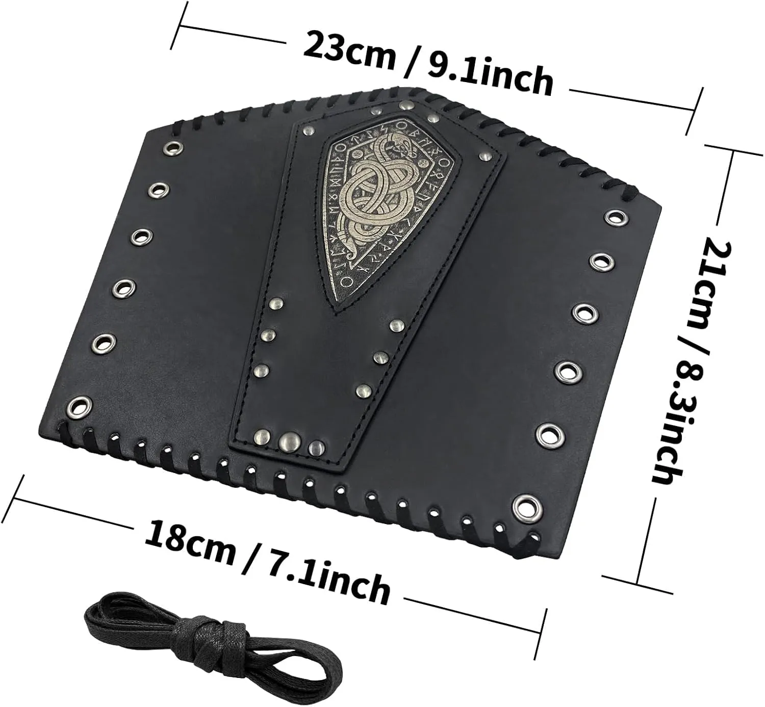JAOYU Viking Bracers for Men Medieval Arm Guards Leather Gauntlet Wristband Armband for Men Women Renaissance Arm Wraps