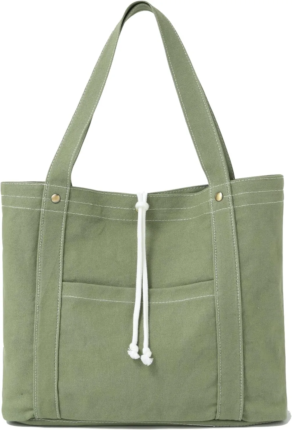 Jeelow Heavy Duty Canvas Travel Tote Handbag Shoulder Crossbody Bags Purse For Men & Women