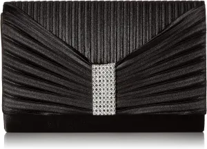 Jessica McClintock Alexis Pleated Flap with Rhinestones