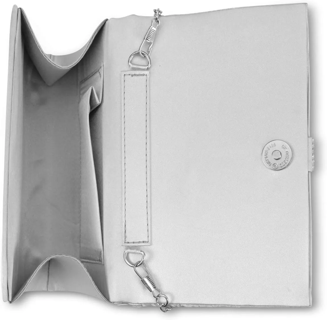 Jessica McClintock Alexis Pleated Flap with Rhinestones
