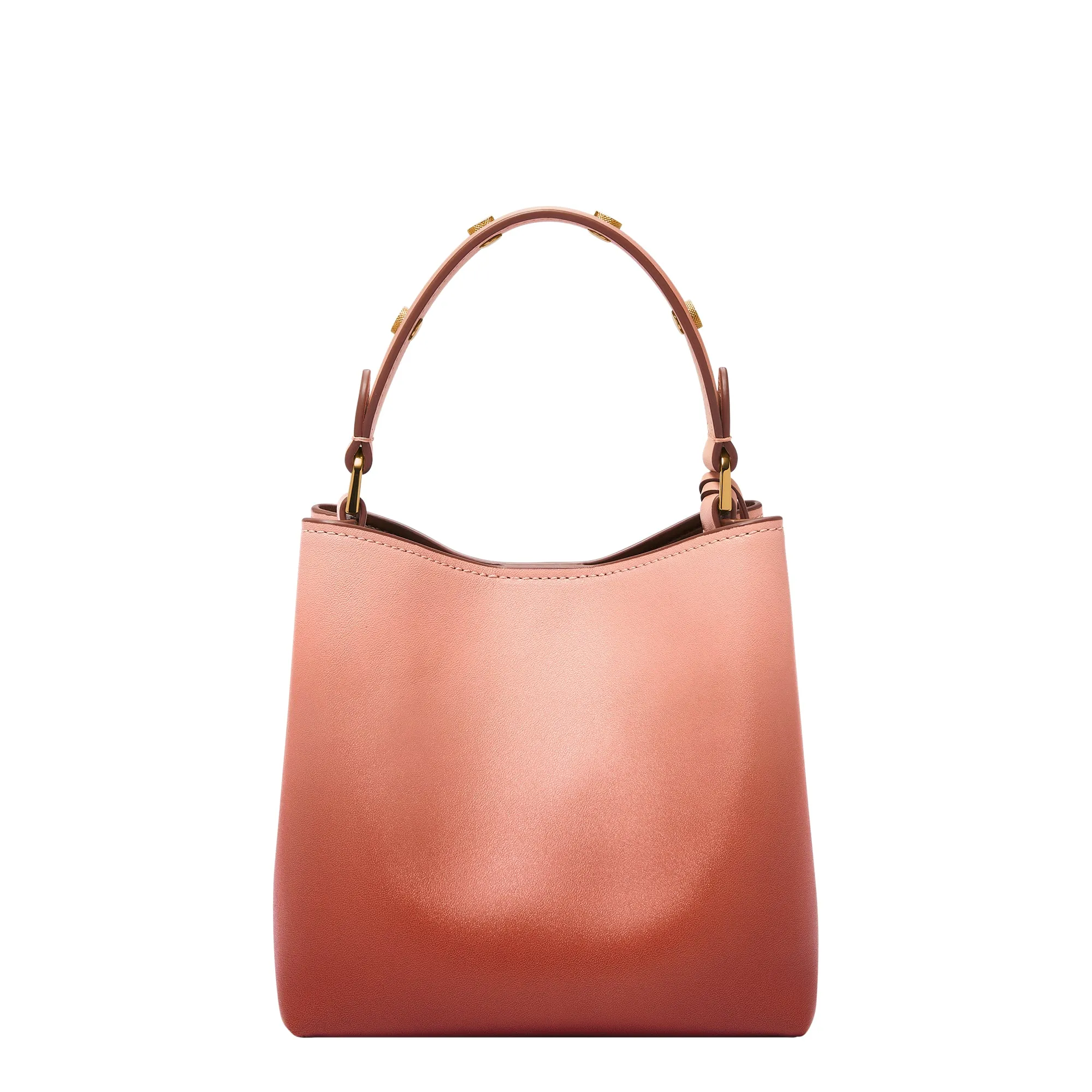 Jessie Leather Small Bucket Crossbody Bag