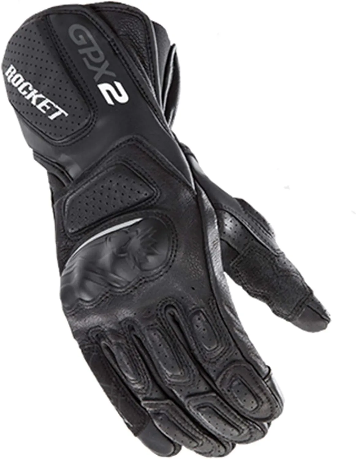 Joe Rocket GPX 2.0 Men's Street Motorcycle Gloves - Black/Black/Large