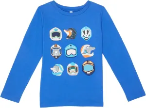 Joules Boy's Chomp (Toddler/Little Kids/Big Kids) Blue Animal Faces 7/8 Big Kid