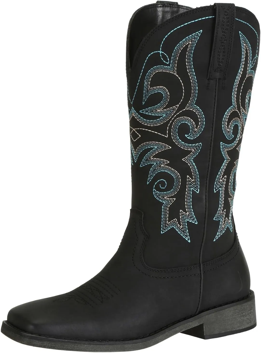 J's.o.l.e Womens Western Square Toe Cowgirl Cowboy Boots Mid Calf