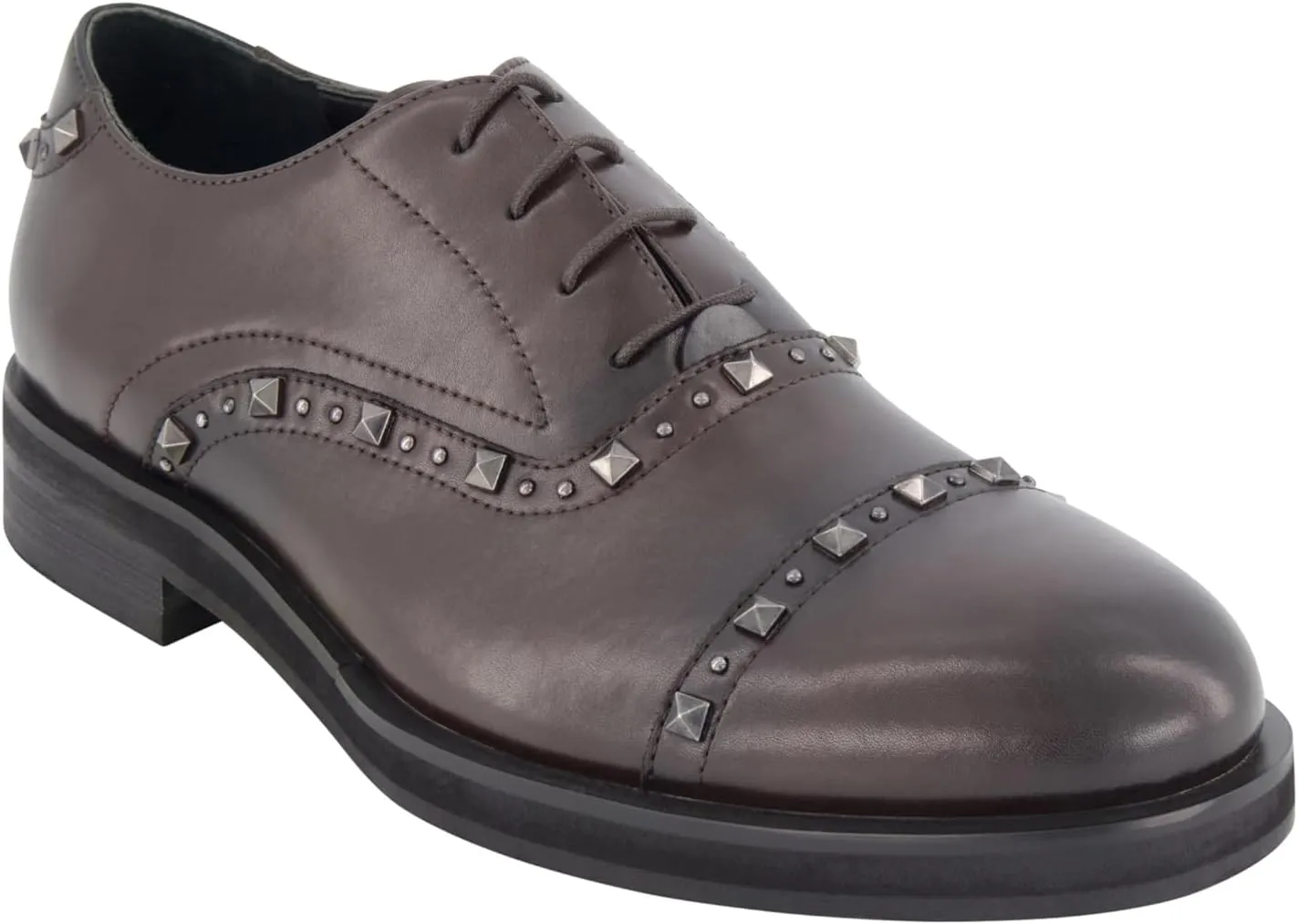 Karl Lagerfeld Paris Men's Studded Leather Oxfords Dress Shoe Sneaker