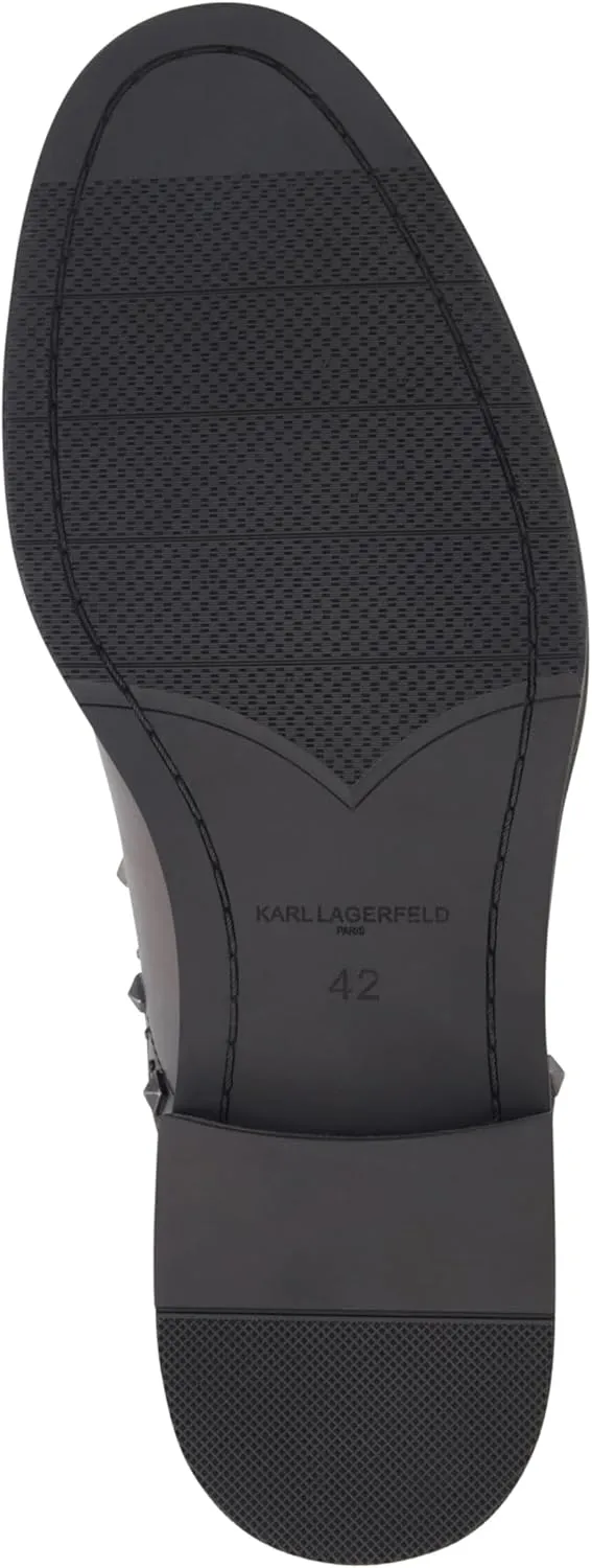 Karl Lagerfeld Paris Men's Studded Leather Oxfords Dress Shoe Sneaker