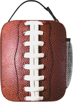 Kids Lunch Box Lunch Bag for Boys Girls Women Men, Reusable Insulated Lunch Boxes Tote Bag, High Capacity Leakproof Thermal Cooler Sack Food Handbags for School Work Picnic Camping (Football)