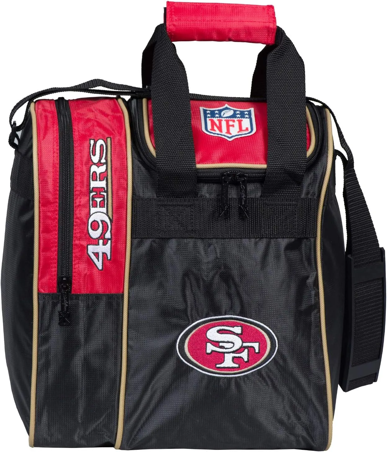 KR Strikeforce Officially Licensed NFL Single Bowling Ball Tote Bag with Shoe Compartment