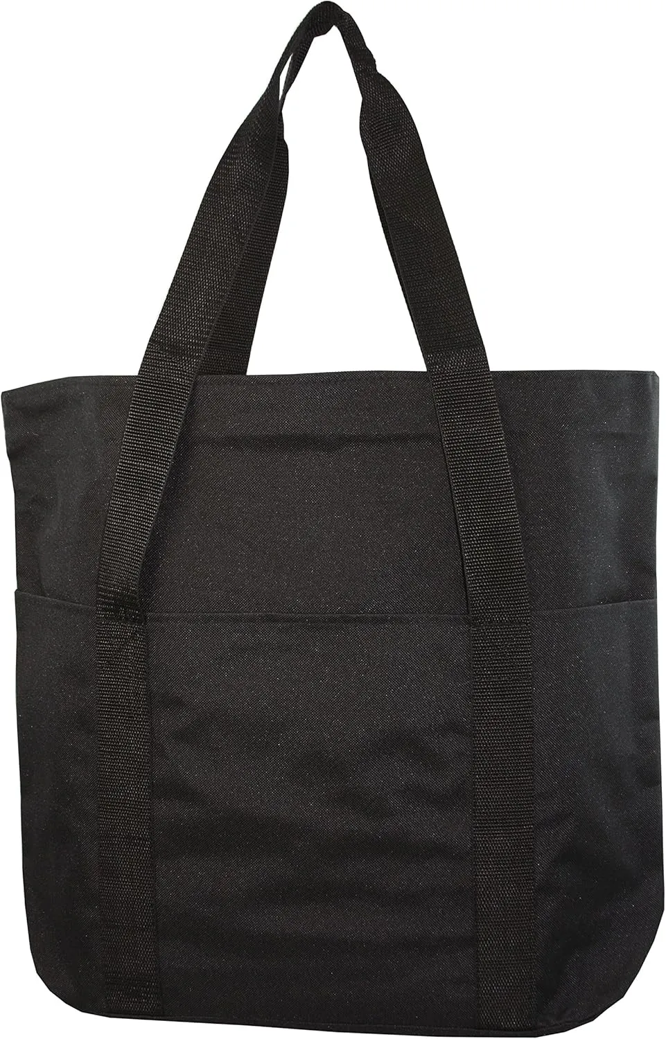 Large Spacious Poly Zipper Tote Bag
