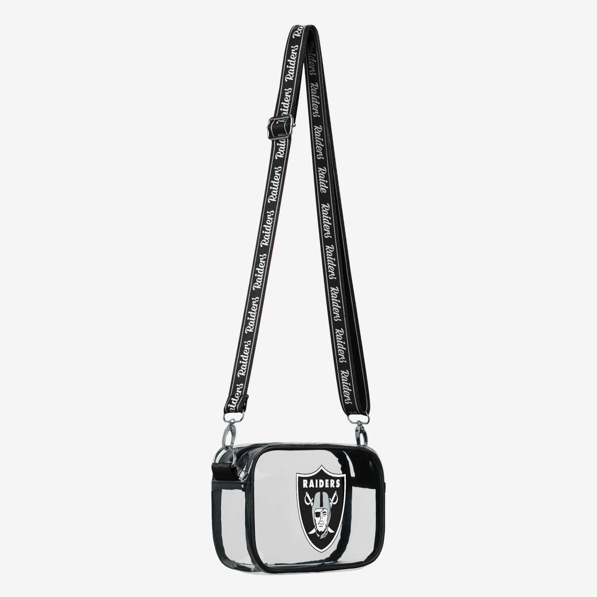 Las Vegas Raiders Team Stripe Clear Crossbody Bag