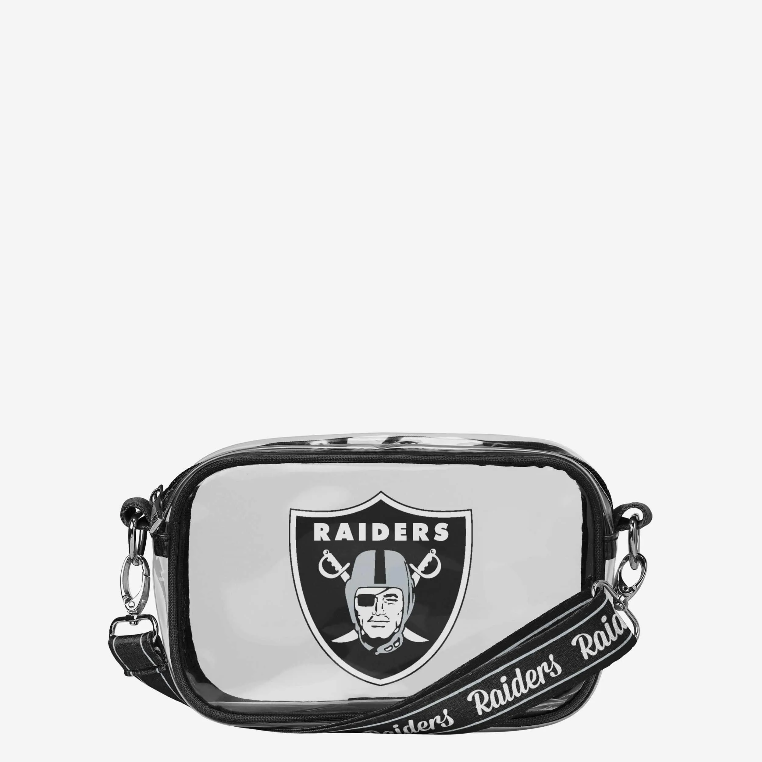 Las Vegas Raiders Team Stripe Clear Crossbody Bag