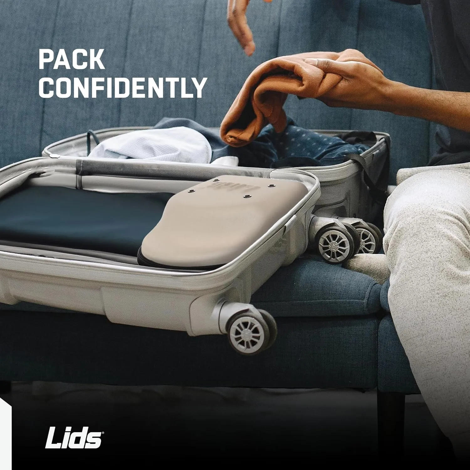 Lids Hat Travel Case – Baseball Cap Carrier for 6 Hats, Durable Black Exterior with Pink Interior, Storage with Handle & Adjustable Shoulder Strap, Hard Hat Organizer for Travel & Closet