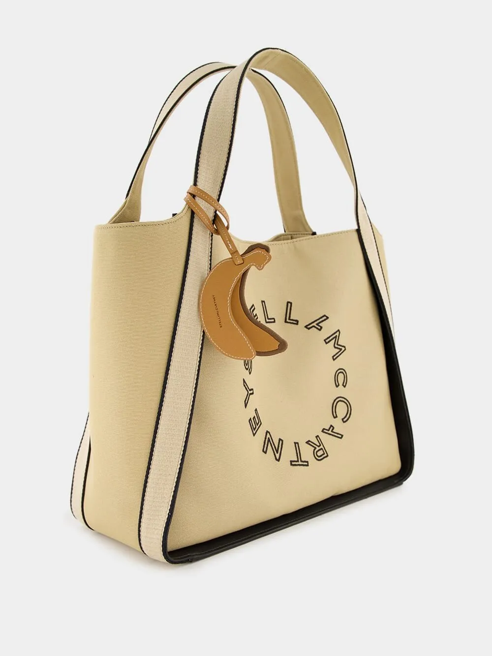 Logo Bananatex® Canvas Beige Tote Bag
