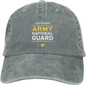 Louisiana Army National Guard Casquette Dad Hat Sandwich Baseball Unisex Baseball Adjustable Washed Cap