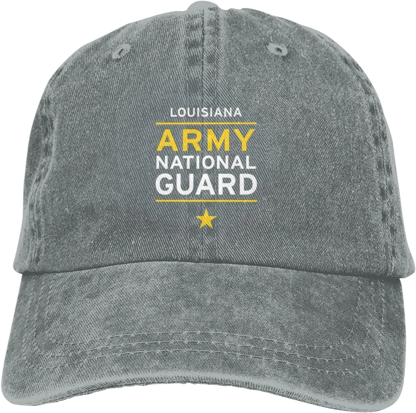 Louisiana Army National Guard Casquette Dad Hat Sandwich Baseball Unisex Baseball Adjustable Washed Cap