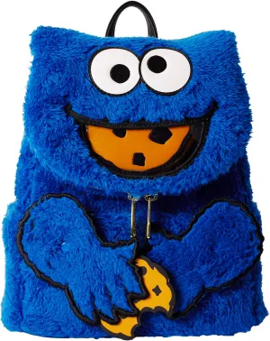 Loungefly Sesame Street Cookie Monster Plush Mini Backpack