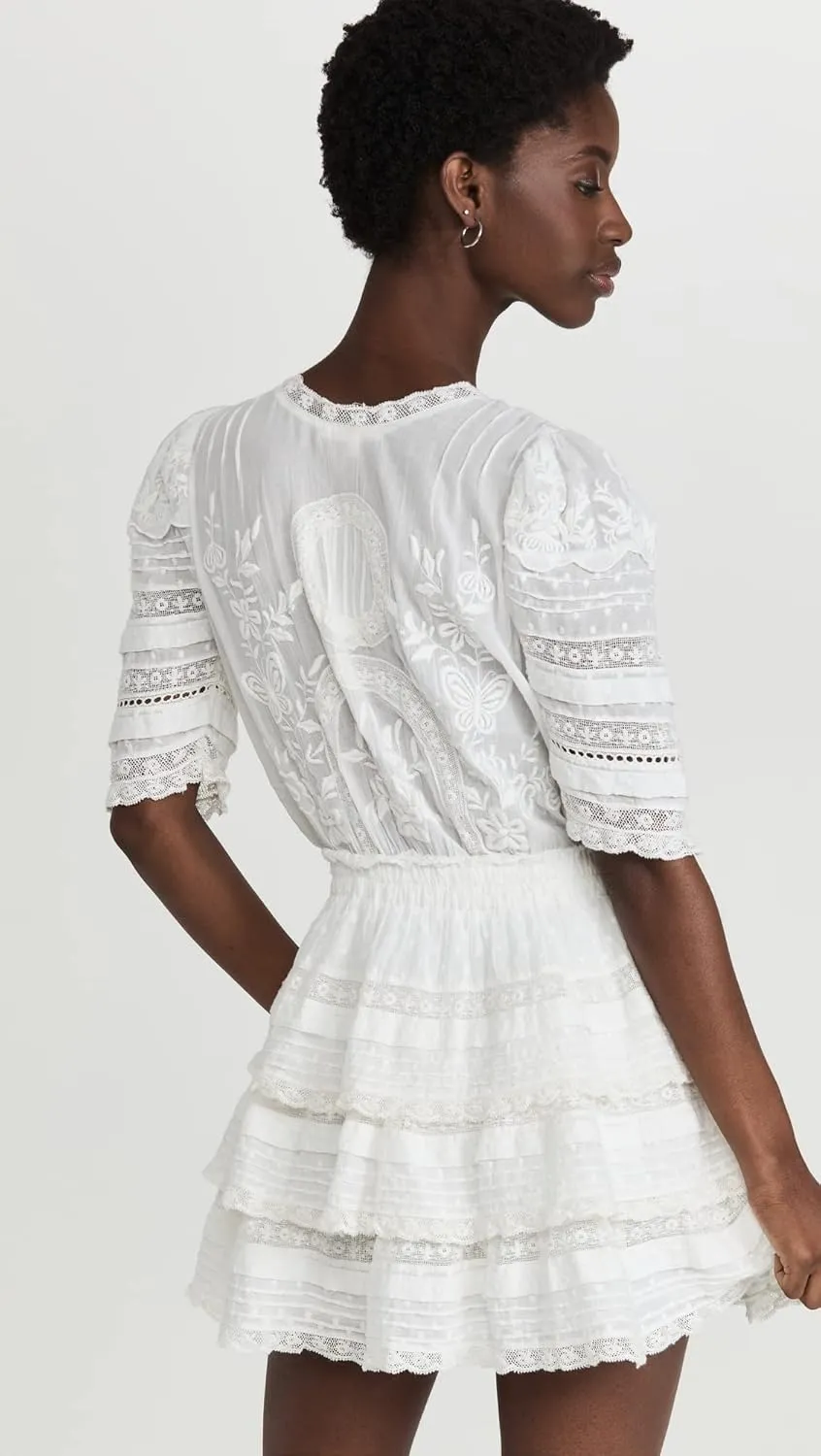 LOVESHACKFANCY Women's Quincy Dress