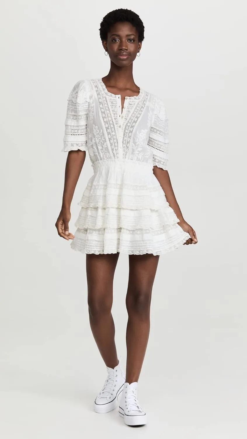 LOVESHACKFANCY Women's Quincy Dress