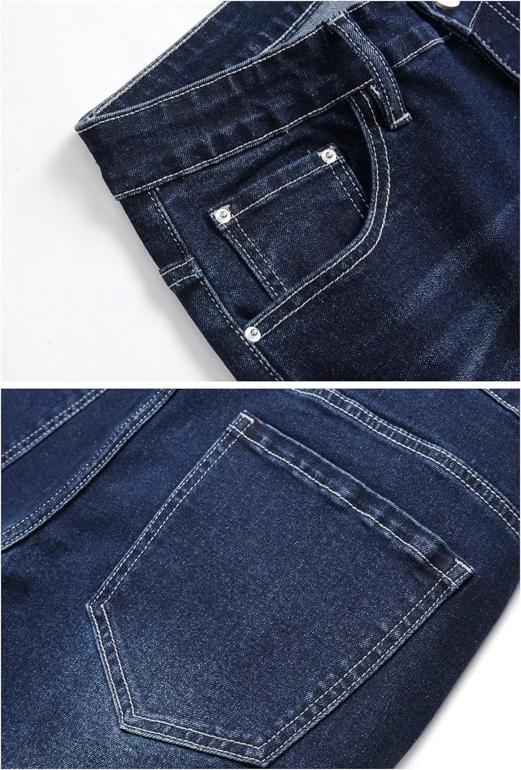 LZLER Mens Ripped Jeans,Distressed Destroyed Slim Fit Straight Leg Denim Pant with Holes