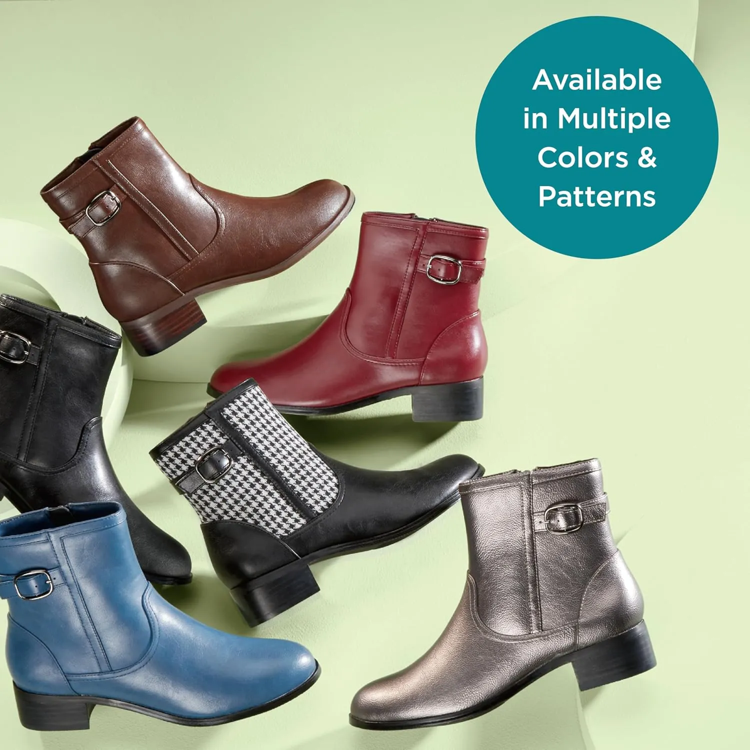 Masseys Women's Millie Ankle Boot with Buckle Detail