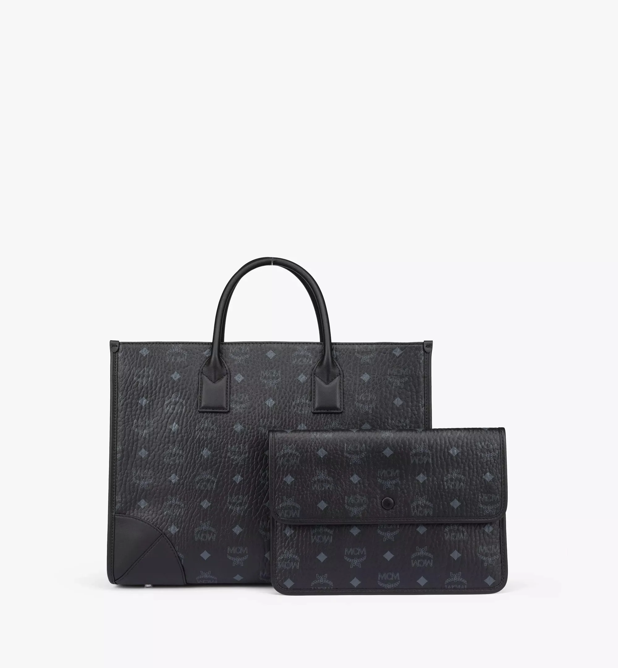 MCM VISETOS LARGE MUNCHEN TOTE BAG