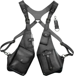Men Anti Underarm Shoulder Bag Adjustable PU Leather Strap Wallet Bag Outdoor Phone Bag