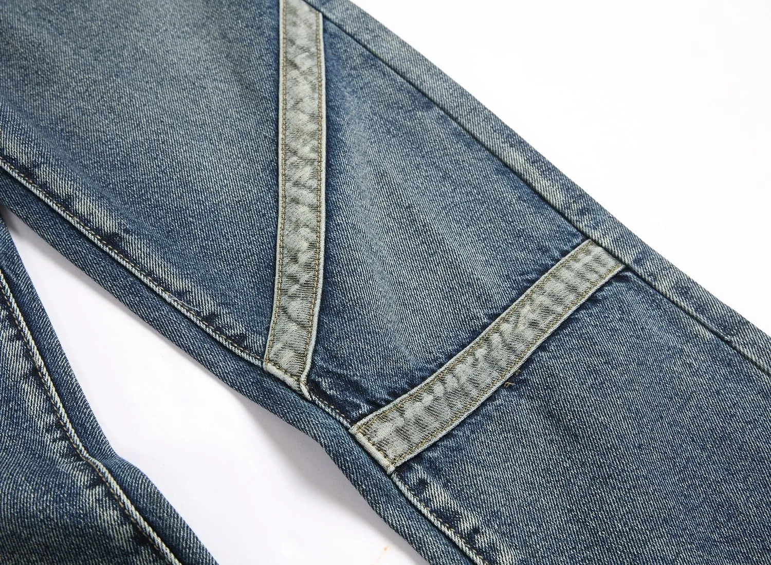 Men Ripped Jeans Fashion Slim Fit Traight Distressed Design Skinny Stretch Comfort Flex Waist Denim Pants