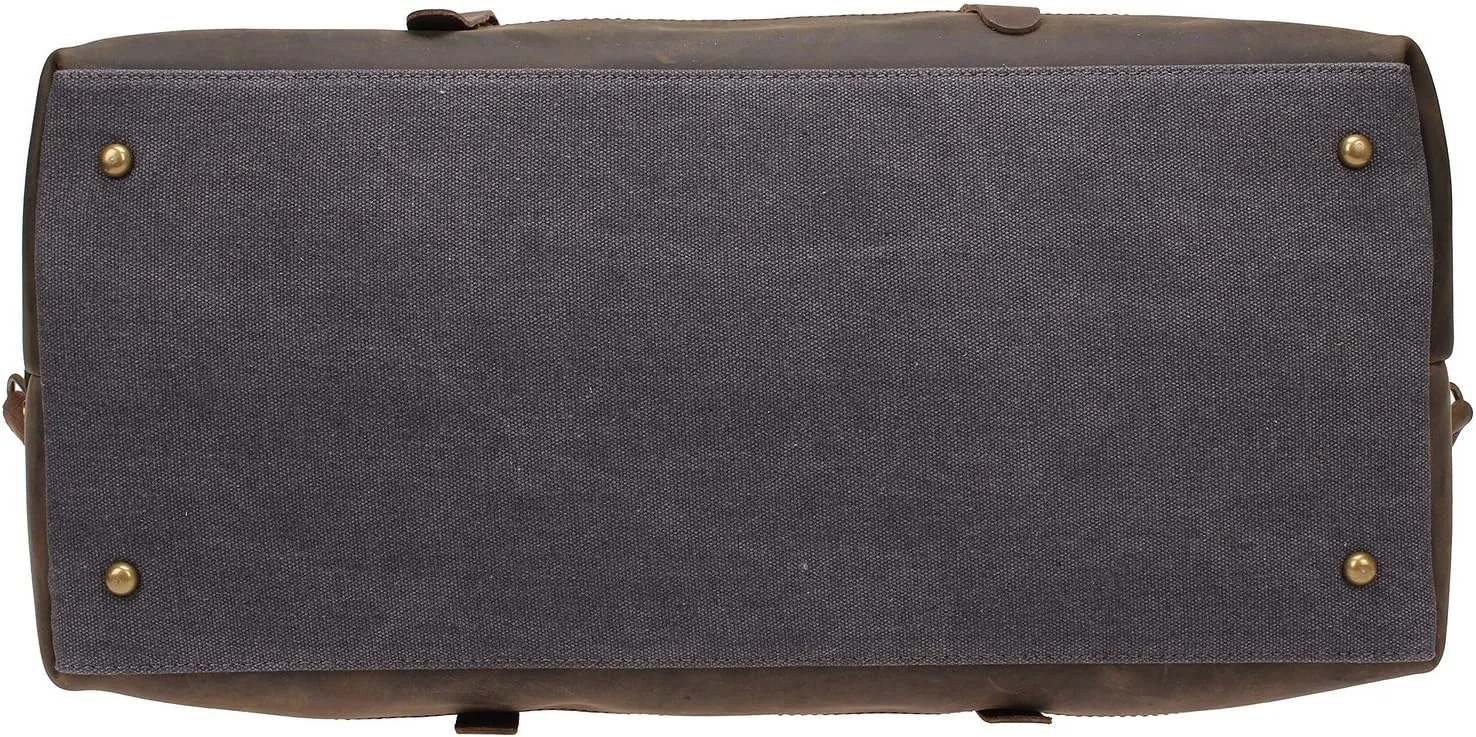 Men Travel Gym Duffle Bag Weekend Bags Canvas Leather Luggage Tote Women Large Overnight Handbag