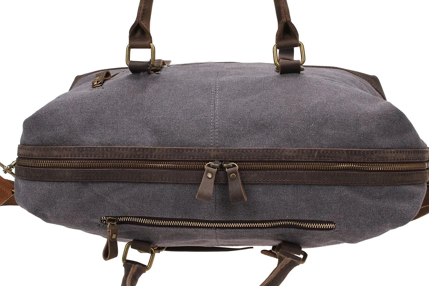 Men Travel Gym Duffle Bag Weekend Bags Canvas Leather Luggage Tote Women Large Overnight Handbag