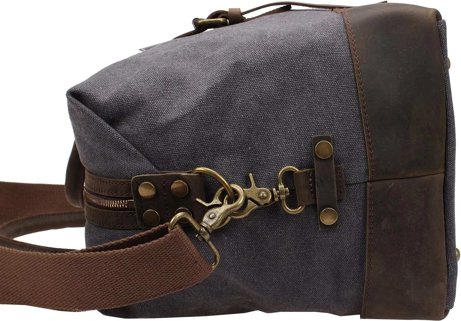 Men Travel Gym Duffle Bag Weekend Bags Canvas Leather Luggage Tote Women Large Overnight Handbag