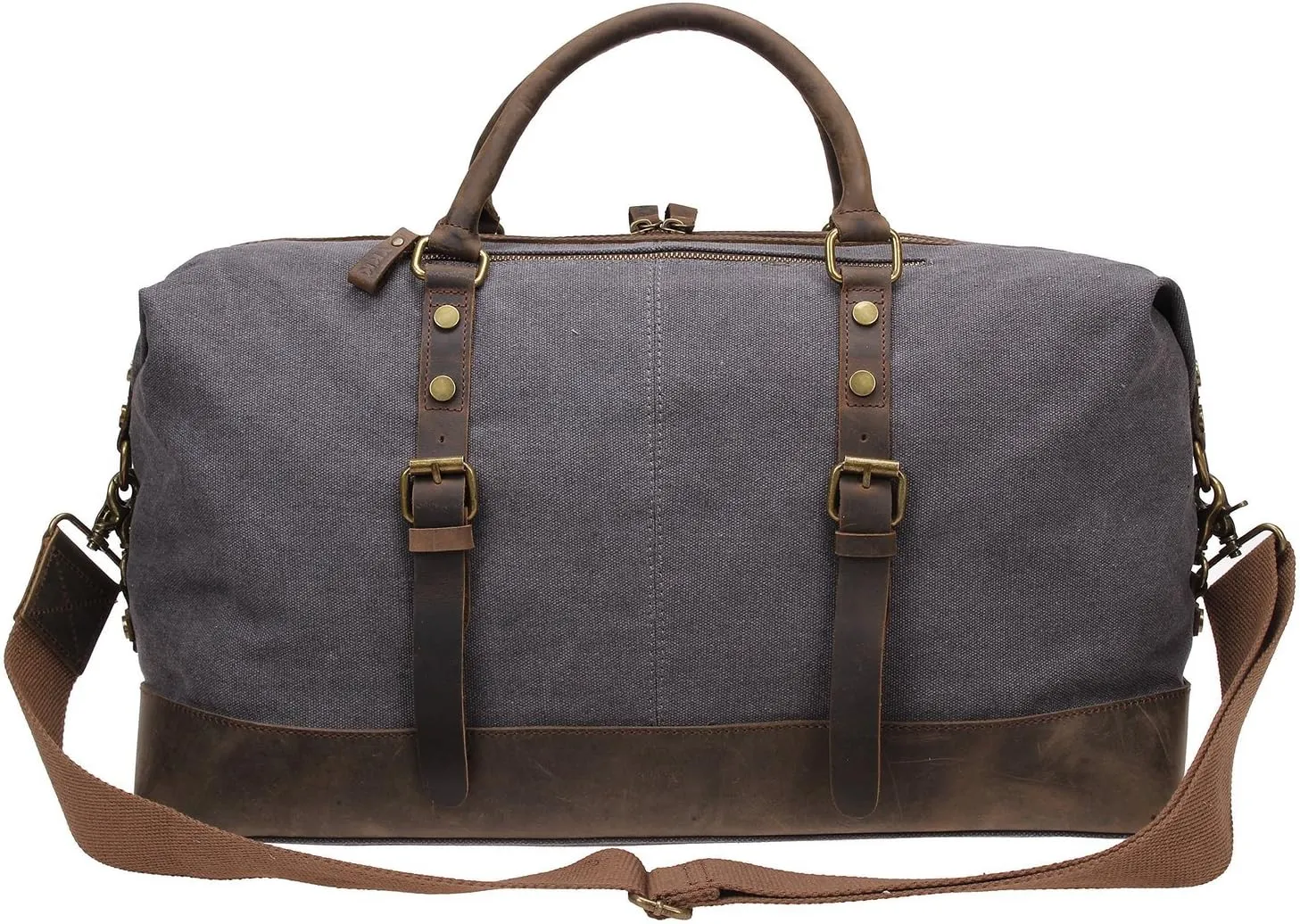 Men Travel Gym Duffle Bag Weekend Bags Canvas Leather Luggage Tote Women Large Overnight Handbag