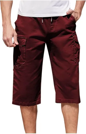 Men's Cargo Work Shorts - Rugged Multi-Pocket Bermuda Shorts Gym Activewear Utility Design for Outdoor & Casual Wear