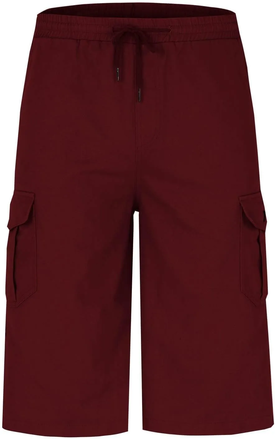 Men's Cargo Work Shorts - Rugged Multi-Pocket Bermuda Shorts Gym Activewear Utility Design for Outdoor & Casual Wear