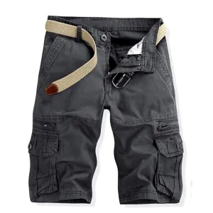 Men's Classic Twill Cargo Shorts Rugged Flex Relaxed Fit Canvas Cargo Short Multi Pocket Casual Outdoor Hiking Shorts (29,Dark Grey)