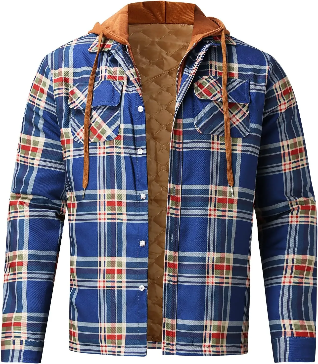 Mens Flannel Shirt Men's Button Down Regular Fit Long Sleeve Plaid Flannel Casual Shirts Men's Cotton Flannel Shirt Tops