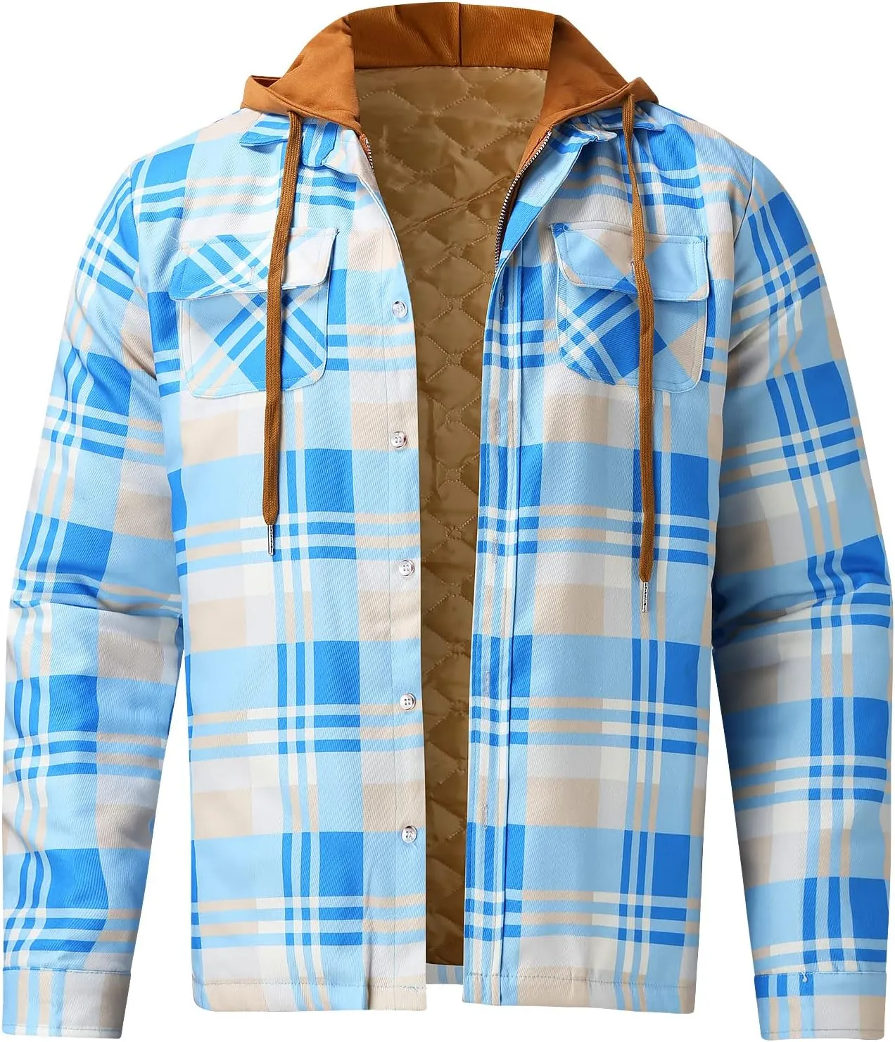 Mens Flannel Shirt Men's Button Down Regular Fit Long Sleeve Plaid Flannel Casual Shirts Men's Cotton Flannel Shirt Tops