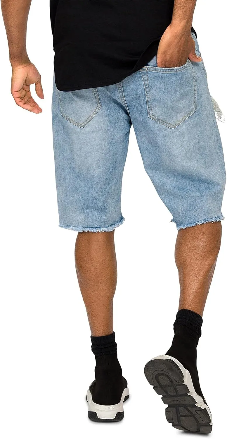 Mens Ripped & Distressed Denim Shorts